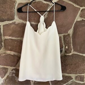 J. By J. Crew Scalloped Tank Top